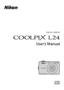 Nikon Coolpix L24 manual. Camera Instructions.